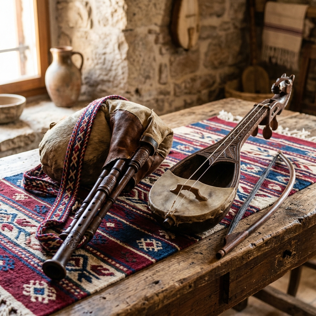 Tradicijska glazbala - diple i gusle